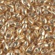 Miyuki long Magatama beads 4x7mm - Galvanized gold LMA-1052